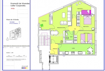 Vivienda-Apartamento-Estupendo piso de tres habitaciones muy  16