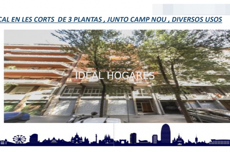 Local comercial-Local comercial-LOCAL EN LES CORTS DE 3 PLANTAS , JUNTO  4